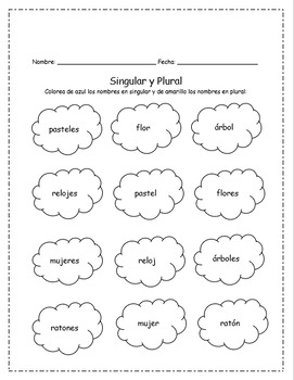 Sinónimos y Antónimos / Singular y Plural by Ms Diaz's Class | TPT