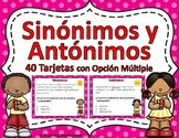 Sinónimos y Antónimos Task Cards - SPANISH