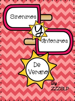 Preview of Sinonimos y Antonimos de Verano