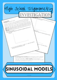 Sinusoidal Models Classwork Activity