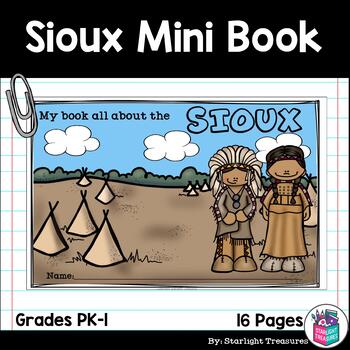 Preview of Sioux Tribe Mini Book for Early Readers - Native American Activities