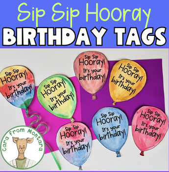 Straw Christmas Gift Tag Sip Sip Hooray Ex-STRAW Merry Holiday