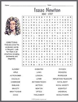 Sir Isaac Newton Worksheet - Escolagersonalvesgui