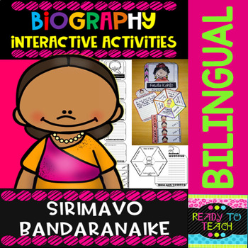 Preview of Sirimavo Bandaranaike - Interactive Activities - Dual Language