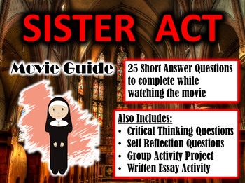 Preview of Sister Act Movie Guide (1992) - Movie Questions with Extra Activities