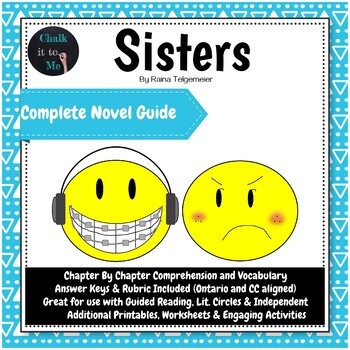 Preview of Sisters by Raina Telgemeier Novel Study