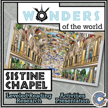 Preview of Sistine Chapel - Leveled Reading, Slides, Printables, Activities & Digital INB