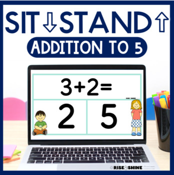 Preview of Sit Down Stand Up | Addition to 5 Movement Digital Game