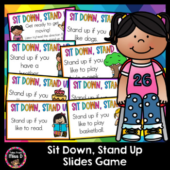 Preview of Sit Down, Stand Up - Distance Learning