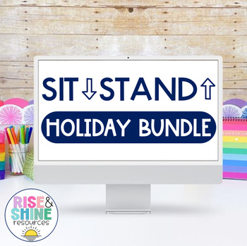Preview of Sit Down Stand Up Holidays & Seasons | Would You Rather Movement Game | Bundle