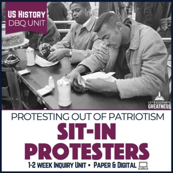 Preview of Sit-In Civil Rights Movement Protest DBQ Unit Print & Digital