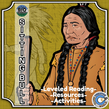 Preview of Sitting Bull Biography - Reading, Digital INB, Slides & Activities