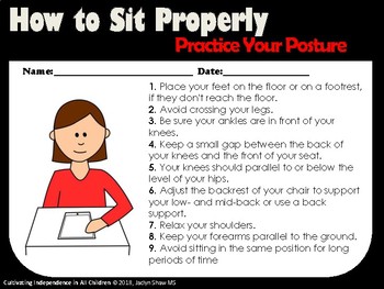Preview of Sitting Posture Board