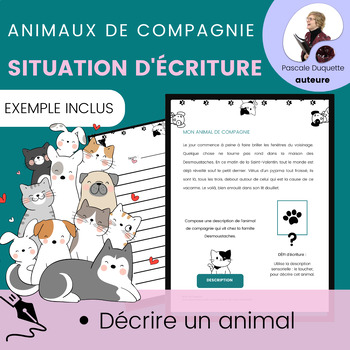 Situation Écriture St Valentin Écrire Décrire un Animal