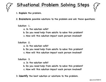 situational questions for problem solving