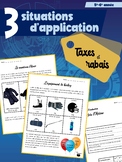 Situations d'application : Les taxes et les rabais (3e cycle)