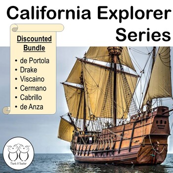 Preview of Six California Explorers : Informational Texts Cabrillo Drake de Anza & More