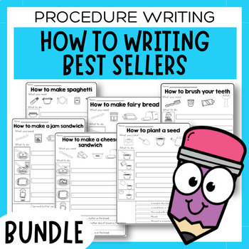 Preview of Six Differentiated Procedural Writing | How to Procedure Writing Bundle