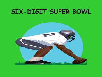 Preview of Six-Digit Super Bowl Review Game (PowerPoint)
