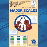 Six Illustrated Major Scales for String Orchestra - Finger