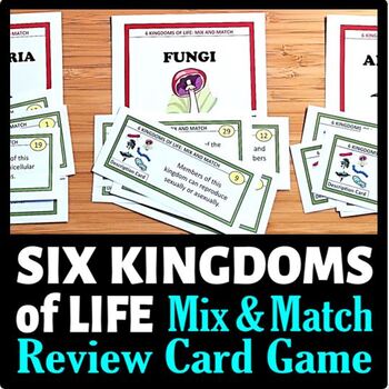 Preview of Kingdoms of Life Mix & Match Game | 54 Cards | Printable PDFs, Editable Template