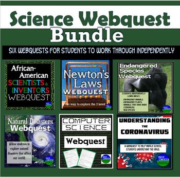 Preview of Six Science Webquests Bundle