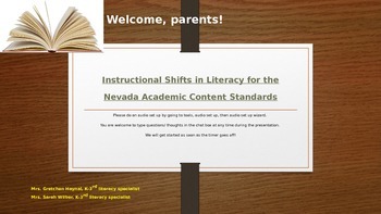 Preview of Six Shifts in Literacy for the Common Core State Standards