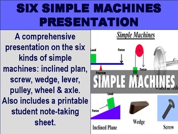 Preview of Six Simple Machines Presentation