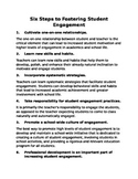 Six Steps to Fostering Student Engagement