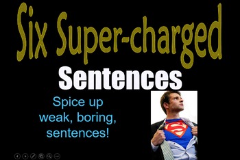 Preview of Six Super Sentence Structures Spice Up Boring Essays & Research Writing 7 8 9 10