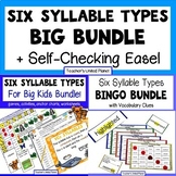 Six Syllable Types BIG Bundle OG/SOR Games, Vocabulary Bin