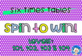 Six Times Tables Spinner Games - Game Based Learning