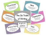 Six Traits of Writing - Chevron - Multicolored - Set of 7 Posters