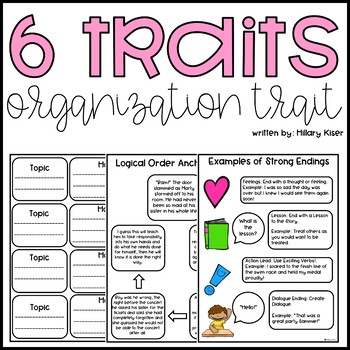 Preview of Six Traits of Writing Activities for Organization Trait