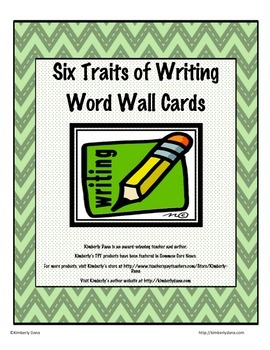 Preview of Six Traits of Writing Word Wall Cards
