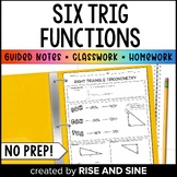 Six Trig Functions Guided Notes