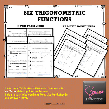 Preview of Six Trigonometric Functions - BUNDLE