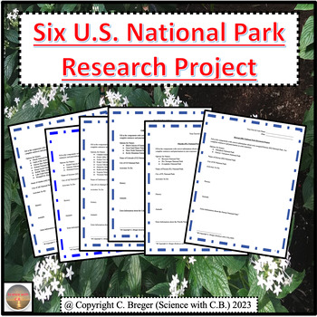 Preview of Six U.S. States National Parks Project Bundle!