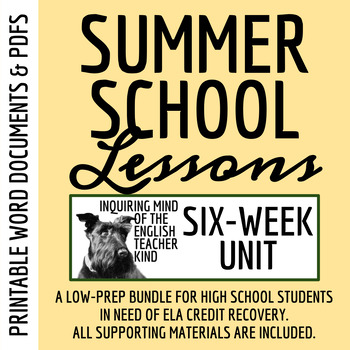 Preview of Six-Week Summer School Curriculum & Materials for English Credit (Grades 11-12)