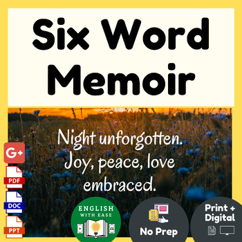 A six-word memoir words