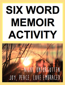 Preview of Six Word Memoir Project