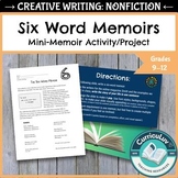 Six Word Memoirs: A Mini Memoir Activity for HS Creative W