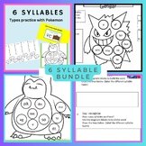 Six syllable multi-sensory/engaging activities (color Poké