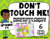 Sixes Times Tables: Don't Touch Me! Multiplication Fact Fl