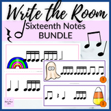 Sixteenth Note Write the Room BUNDLE for Music Rhythm Review