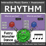 Sixteenth Notes Interactive Rhythm Game + Assessment {Fuzz