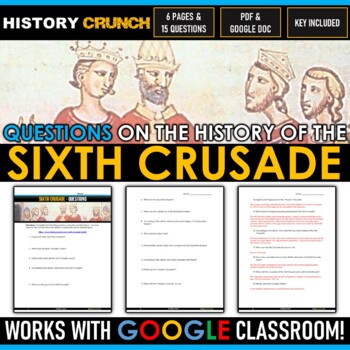 Preview of Sixth Crusade - Questions and Key (Google Doc Included)