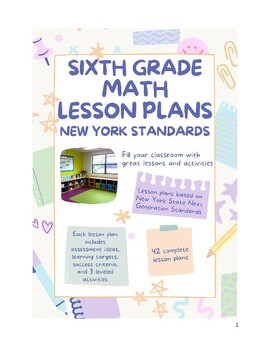Preview of Sixth Grade Math Lesson Plans - New York Standards