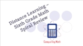 Distance Learning Sixth Grade Spiral Math Practice