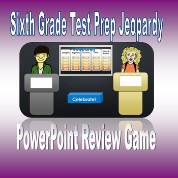 Preview of Sixth Grade Test Prep Review Jeopardy